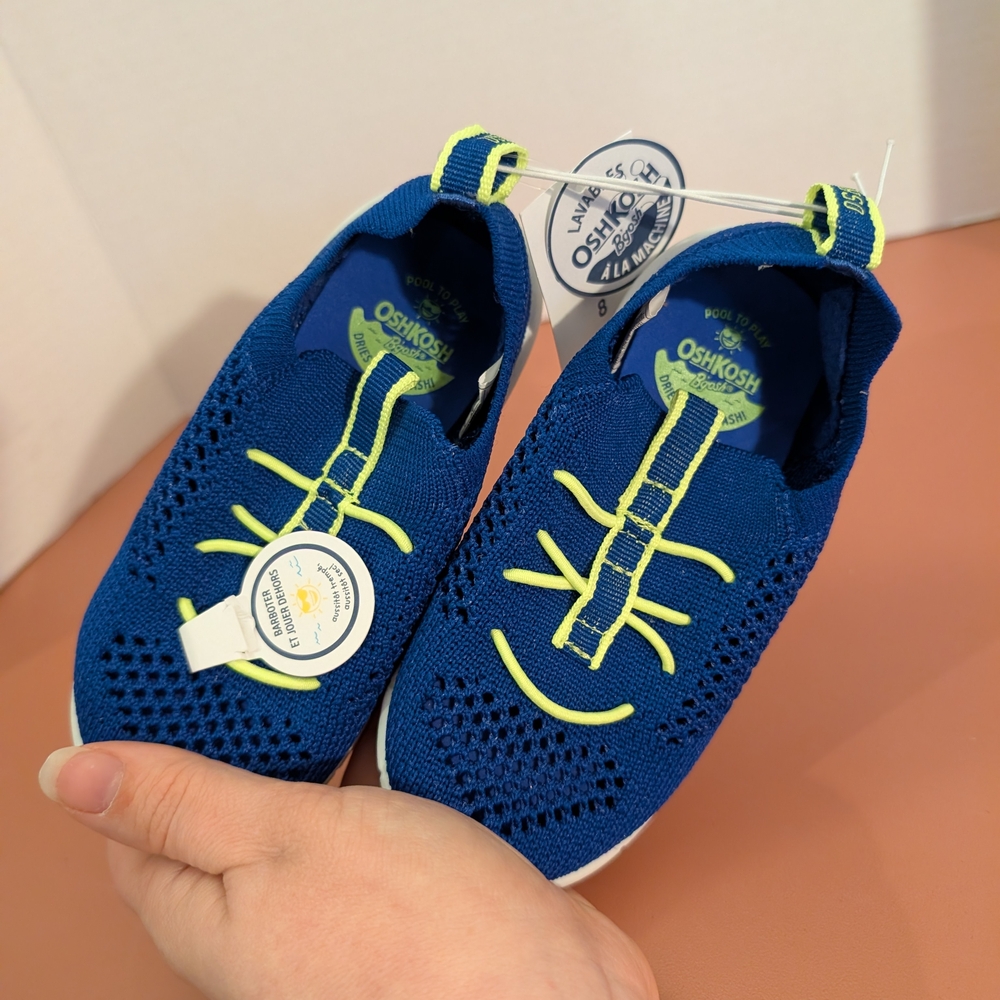 NWT OshKosh B'Gosh Toddler Boys Blue Tahoe Water Friendly Sneaker in Size 8 - Picture 9 of 9